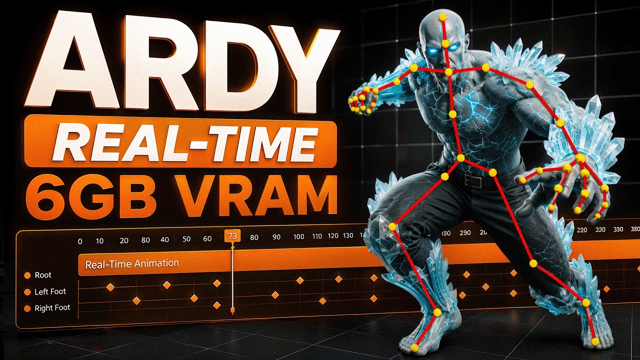 ИИ-анимация в реальном времени УЖЕ ЗДЕСЬ &mdash; NVIDIA ARDY, бесплатно и локально (6 ГБ видеопамяти)