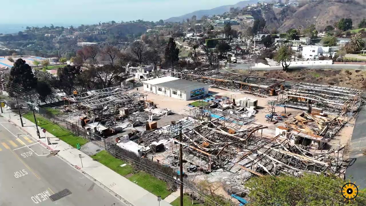 Palisades Aerial Media : Palisades Flyover 02 17 2025