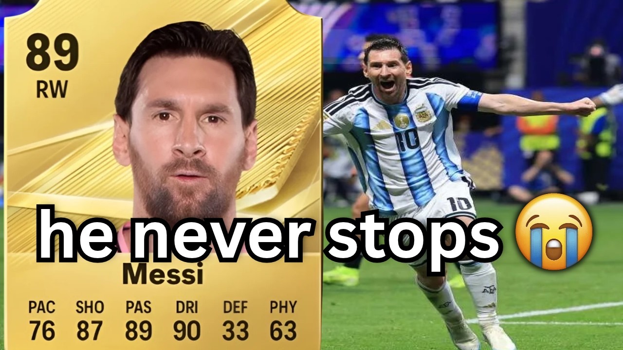 Messi got an 89 rating in FIFA 27 😭🥀
