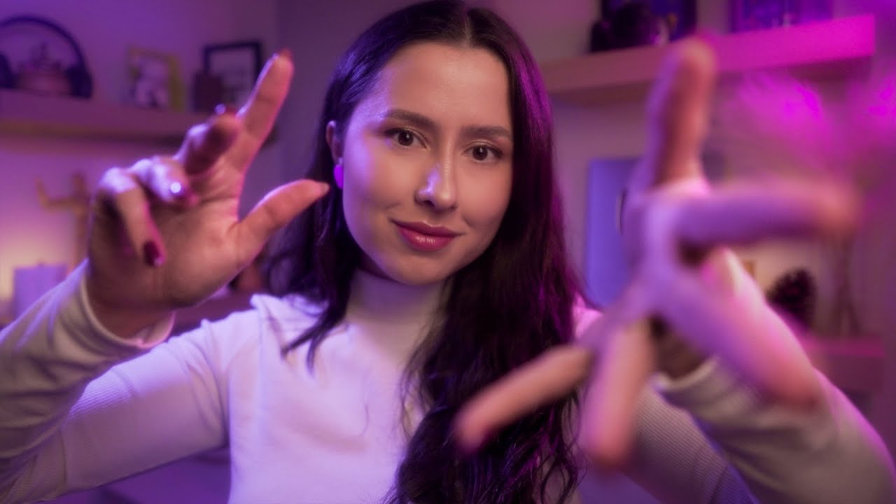 ASMR 😴🍃 Hand Movements & Soothing Sounds for Sleep + Spiral, spray, hand sounds, sh sh, fabric