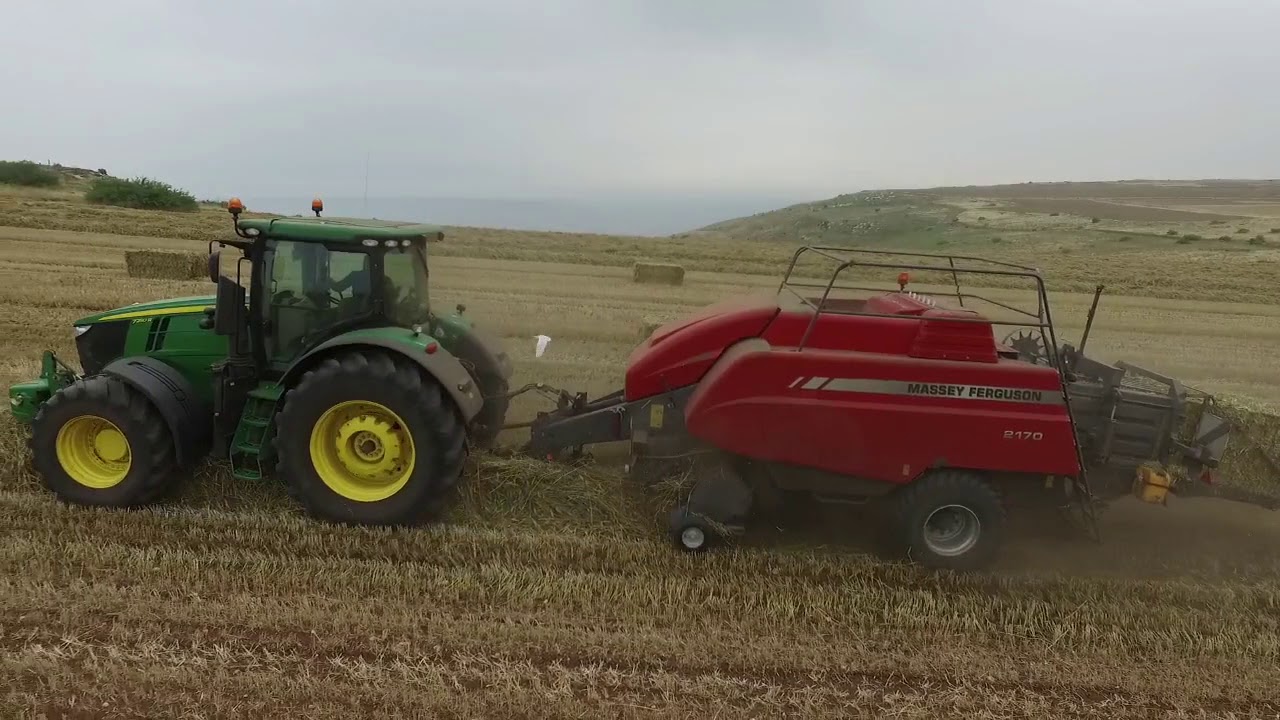 john deere 7250R , massey ferguson2170cutter