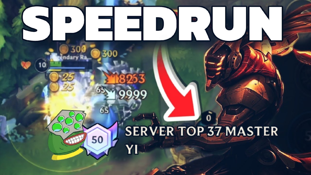Speedrunning the EU Master Yi Leaderboard
