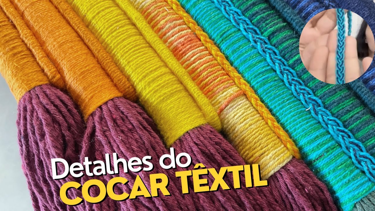 Como fazer trança para ornamentar um cocar têxtil?