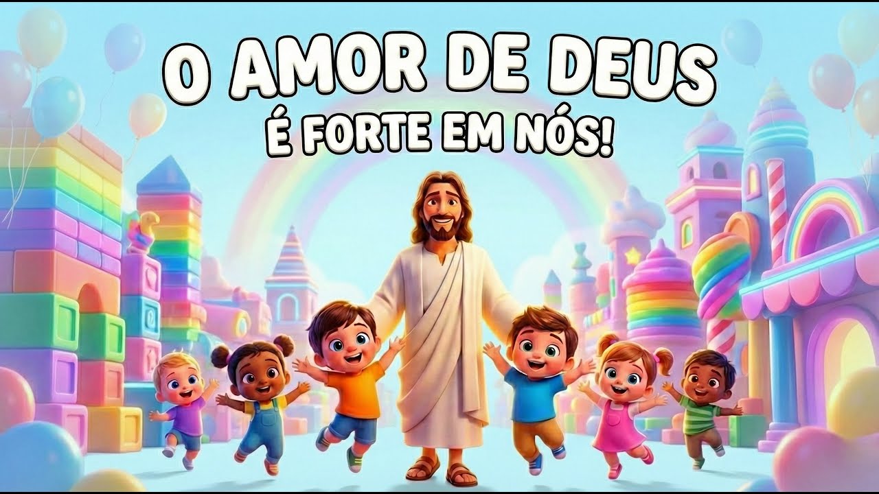 Música Infantil Cristã | O Amor de Deus é Forte em Nós | Gospel Kids Animado