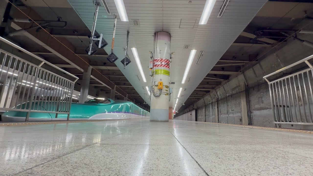 【新幹線】JR東日本　上野駅／22・21・20・19番線ホーム　超広角レンズ撮影