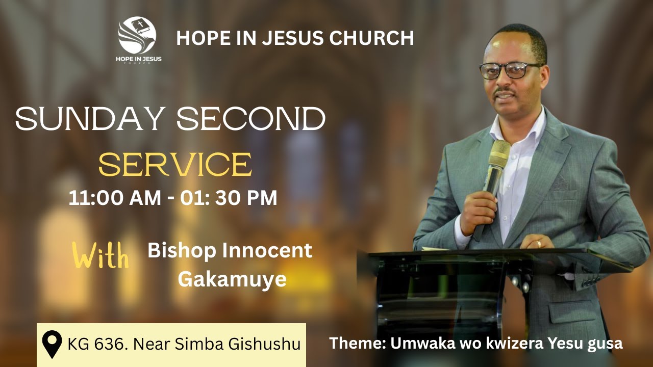 SUNDAY SECOND SERVICE WITH BISHOP INNOCENT.G // HOPE IN JESUS CHURCH //04.01.2026