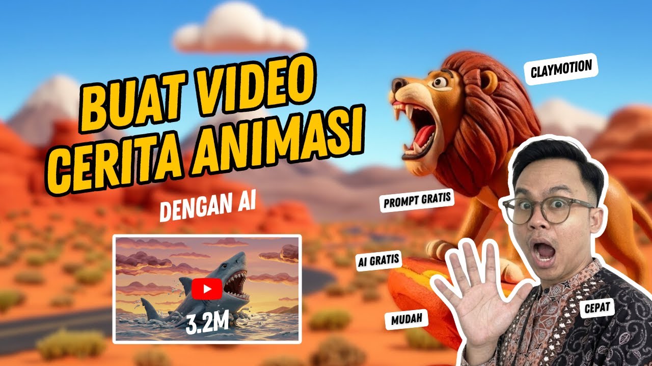 MUDAH BANGET! Bikin Video Animasi Clay Viral Pakai AI Gratisan - Tutorial AI 2026