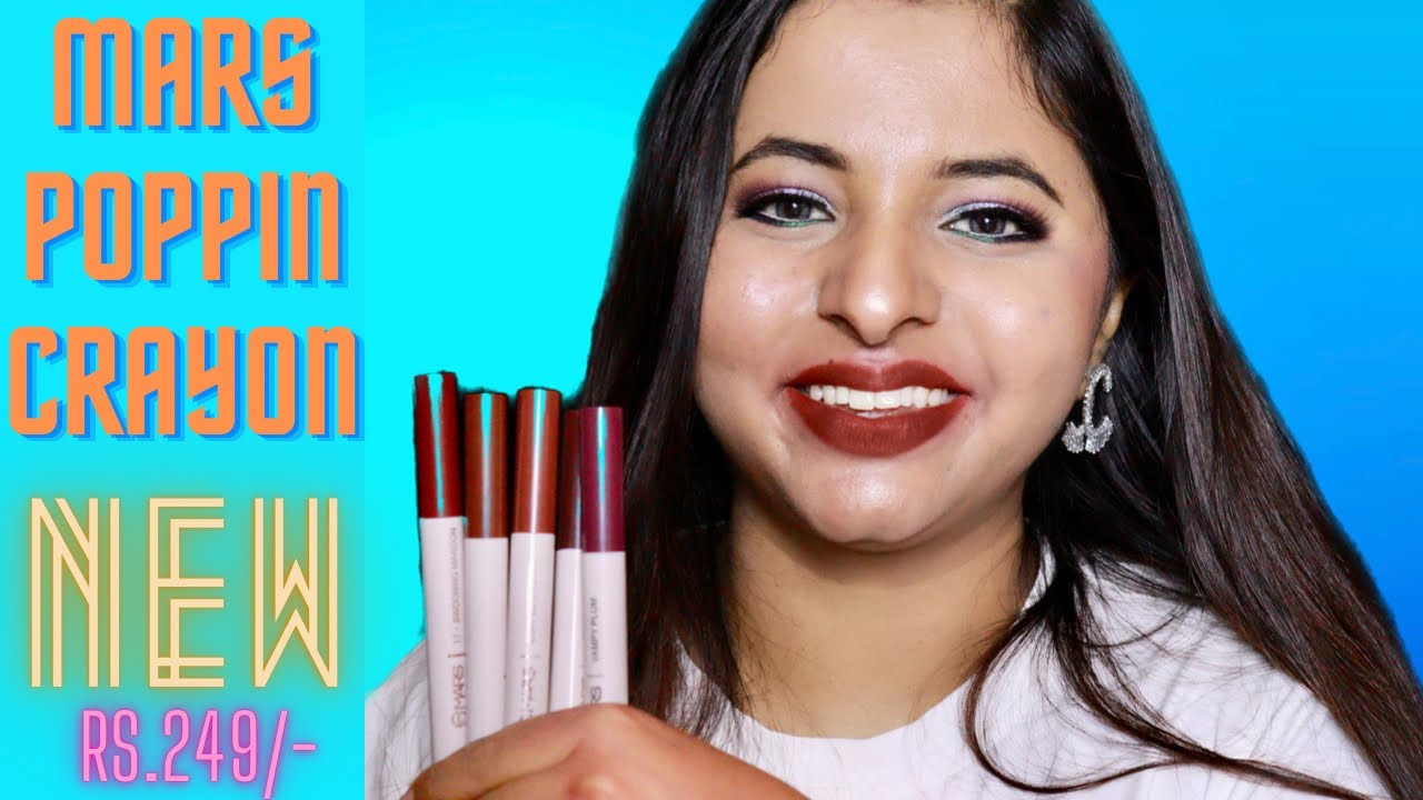 ***NEW*** MARS POPPINS RETRACTABLE LIP CRAYON || DETAILED REVIEW & SWATCHES || MAC - NC 40 ||