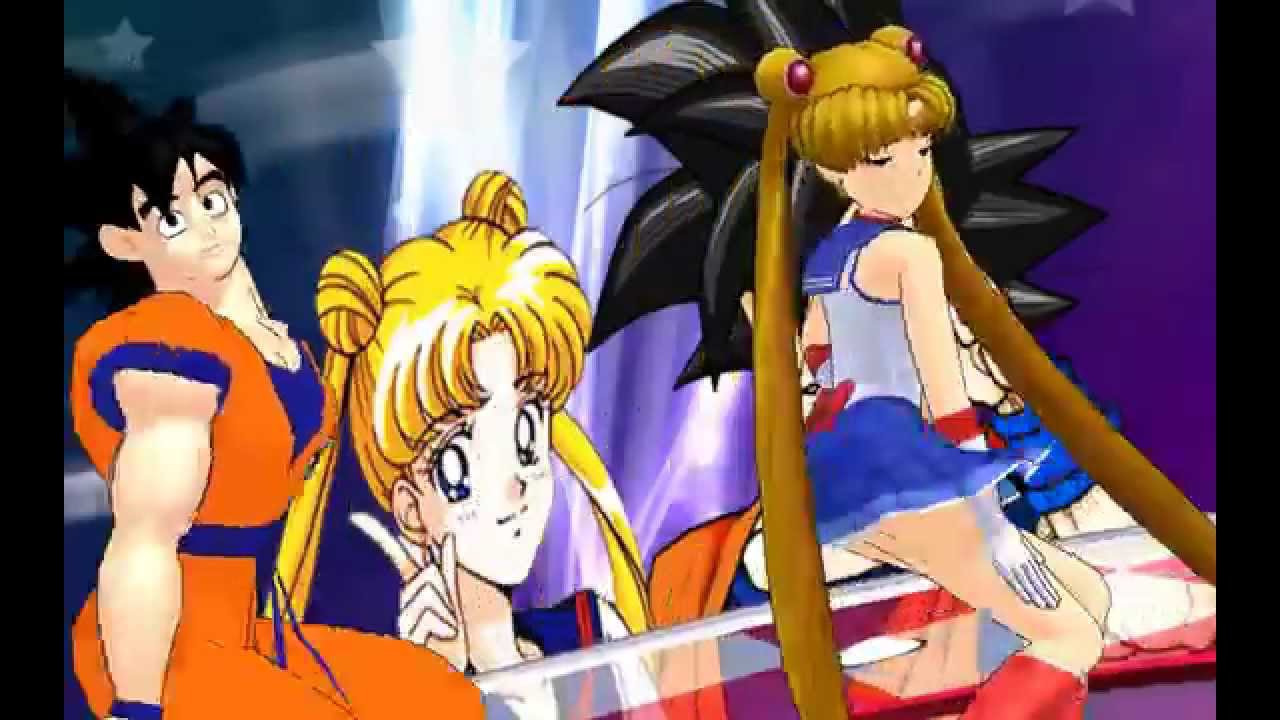 MMD Son Goku & Sailor Moon