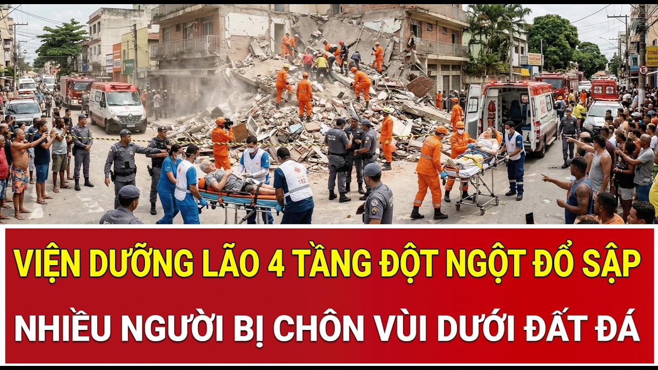 Bản tin chiều 7/3: Viện dưỡng lão 4 tầng đột ngột đổ sập, nhiều người bị chôn vùi dưới đất đá