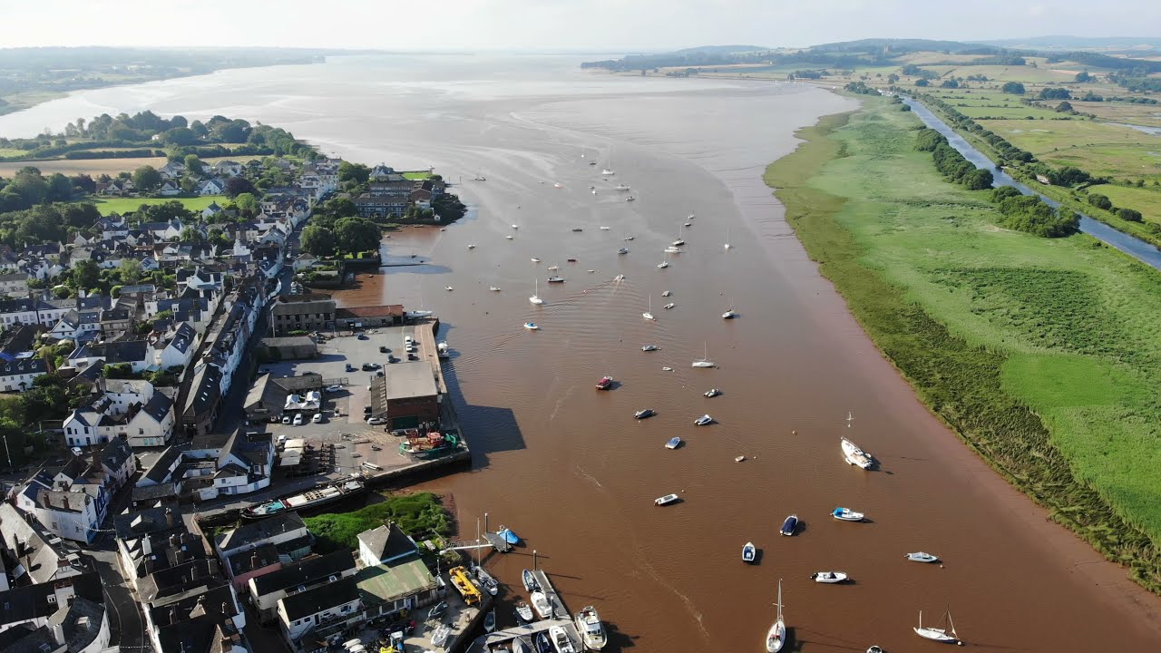Topsham Devon England 4k Drone Footage