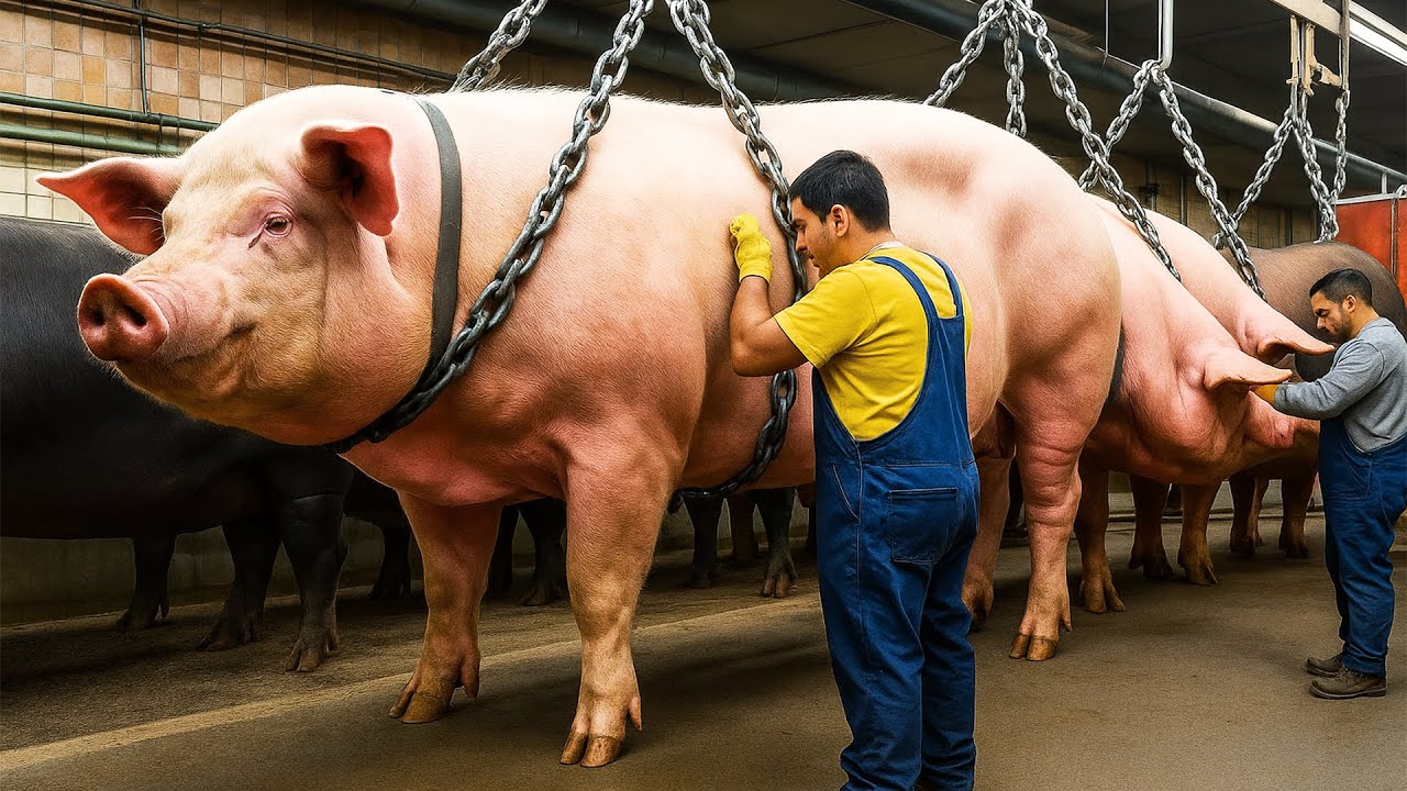 Demasiado Grandes para el Matadero! As&iacute; se Procesan los Cerdos Gigantes | Granja Asombrosa