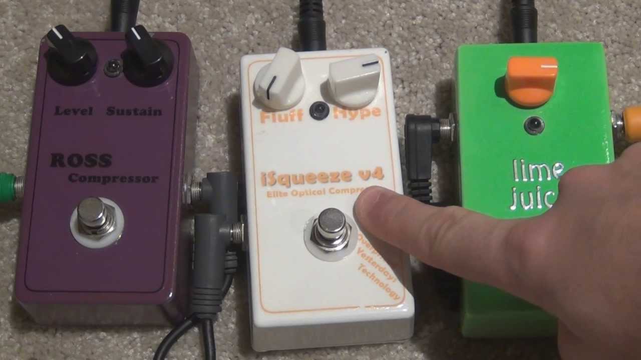 Гитарный педальный компрессор своими руками: Orange Squeezer, Ross, DOD Optical
