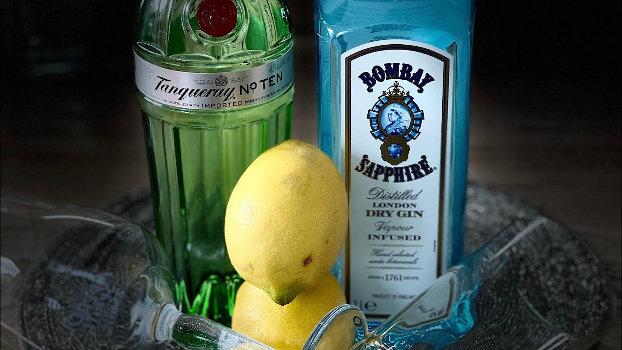Tastingnerd verkostet Bombay Sapphire vs. Tanqueray No. 10 Gin