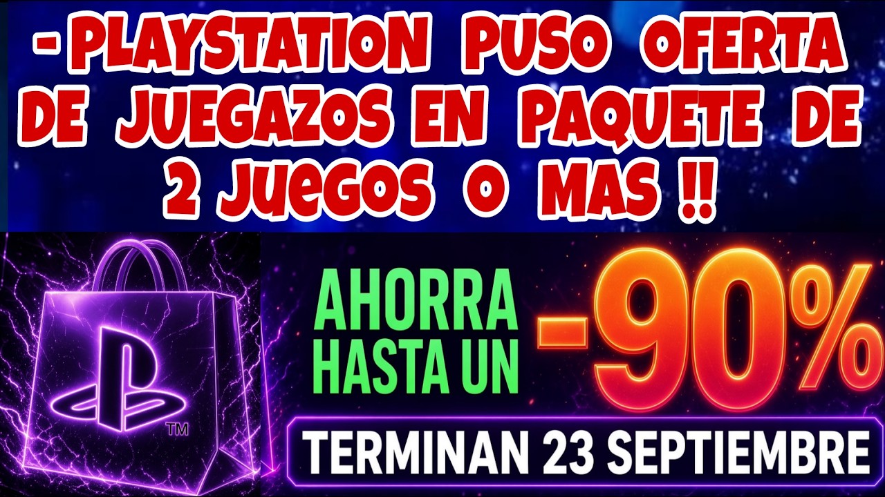 PLAYSTATION PUSO OFERTA EN JUEGAZOS EN PAQUETE DE 2 o MAS JUNTOS  EN PS STORE HASTA 90 % DESCUENTO 