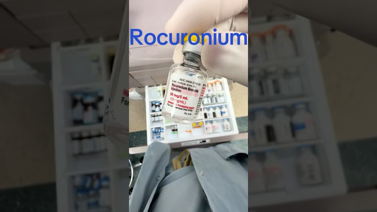 Let&rsquo;s talk about ROCURONIUM! #anesthesia #crna #anesthesiologist #medschool #hospital #medstudent