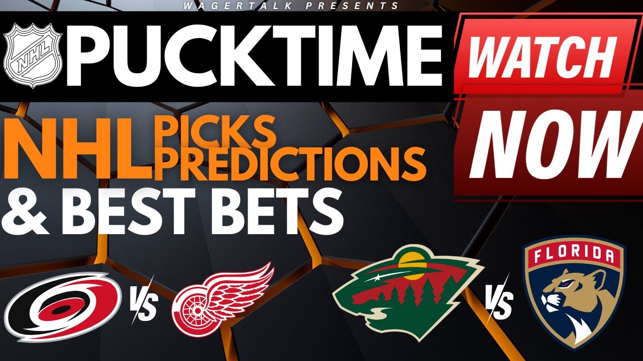 NHL Predictions, Picks & Odds | Red Wings vs Hurricanes | Wild vs Panthers | PuckTime Jan 19