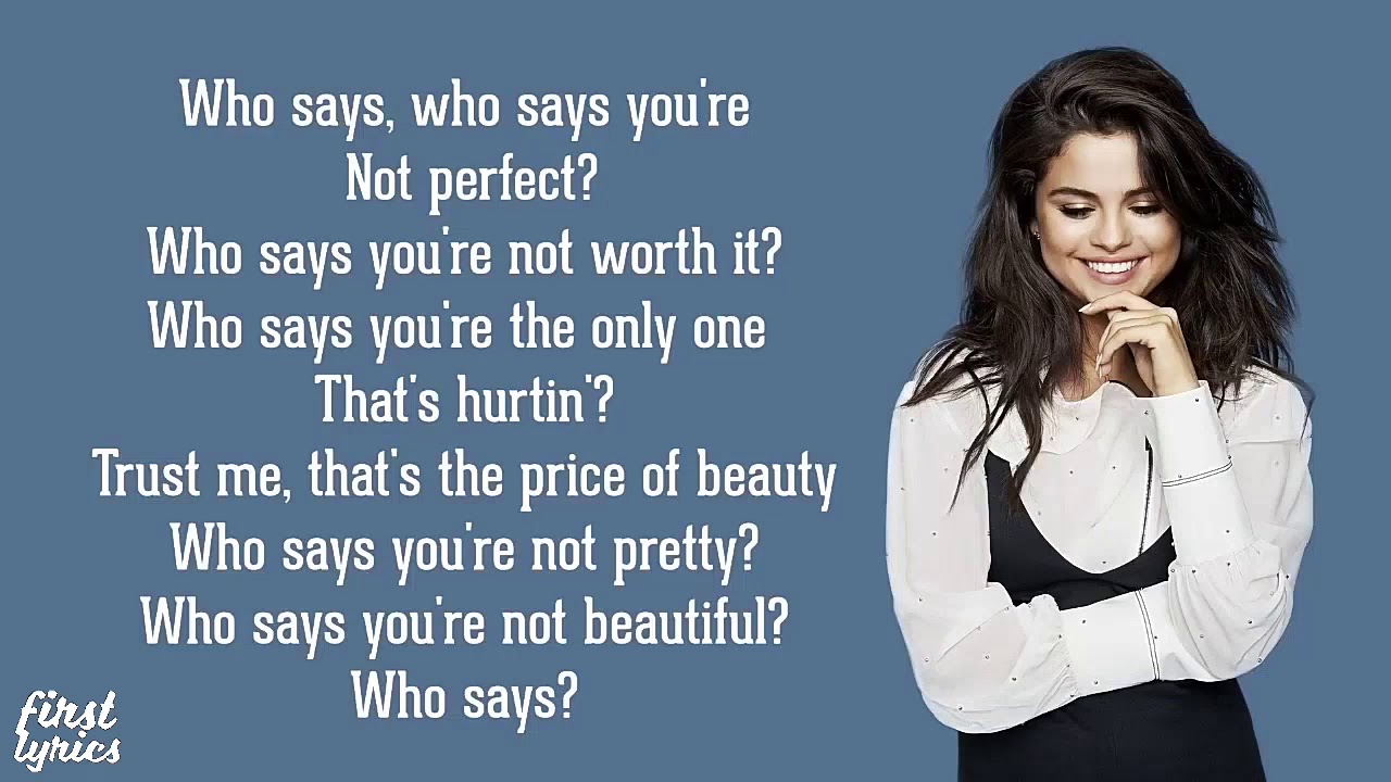 Selena Gomez The Scene - Who Says - Lyrics