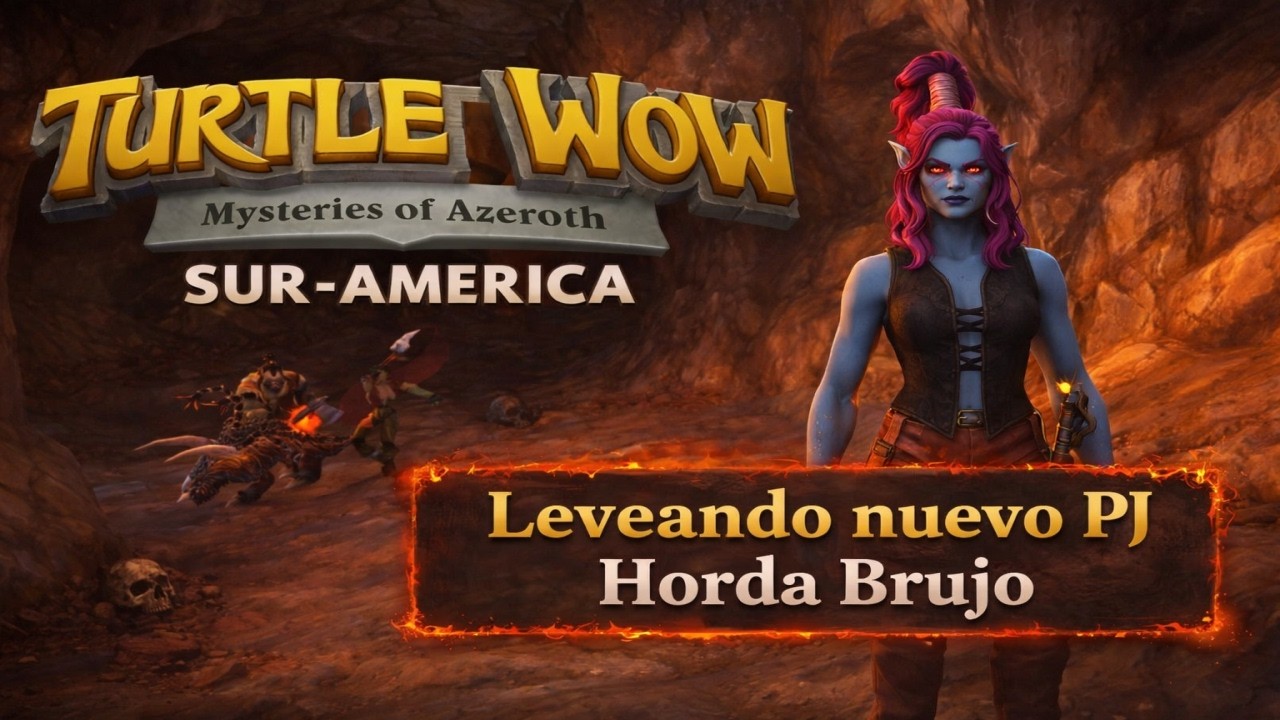 🔥VIERNES DE STREAM🔥 | LEVEANDO NUEVO PJ HORDA BRUJO | TURTLE WOW SA 🐢 #worldofwarcraft #mmorpg