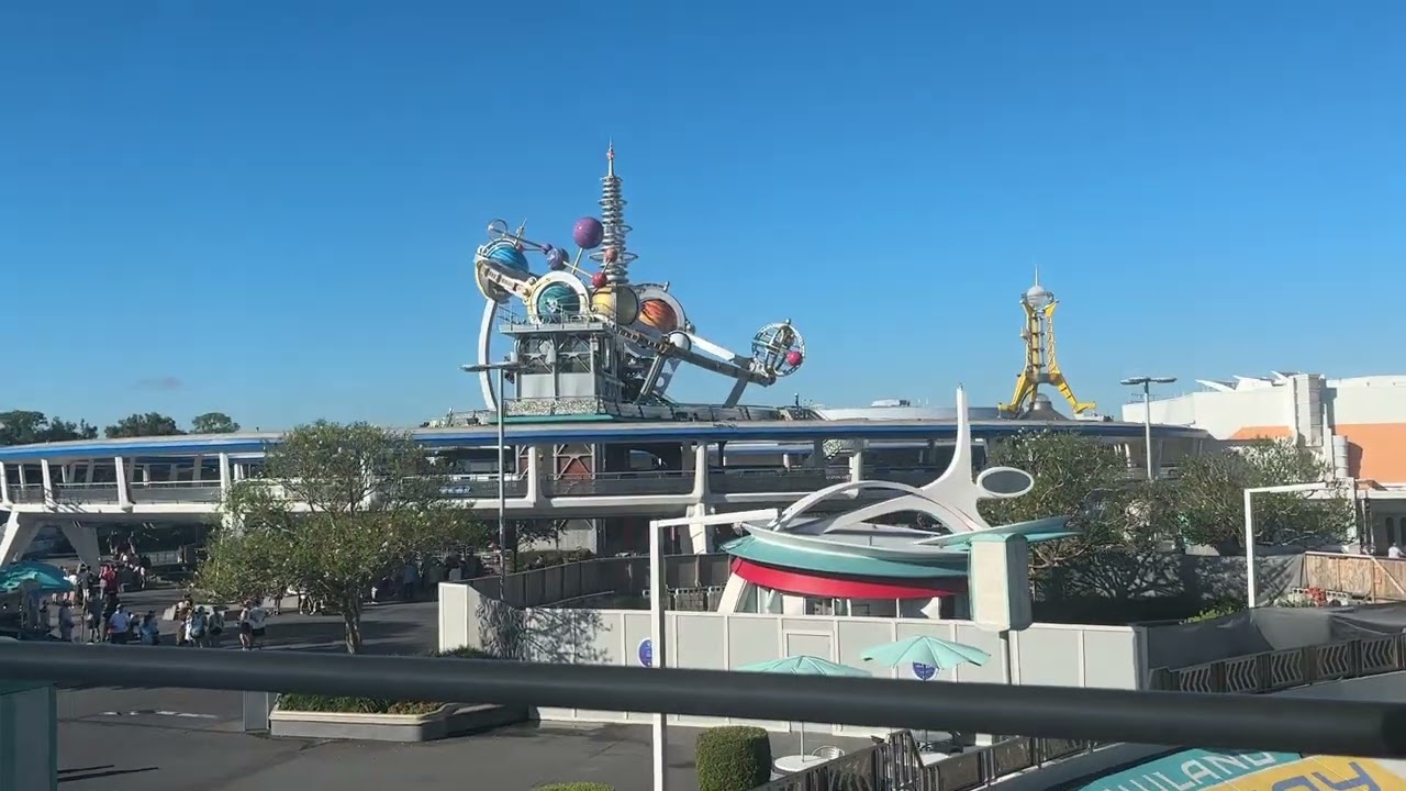 TTA people mover with  space mountain lights on