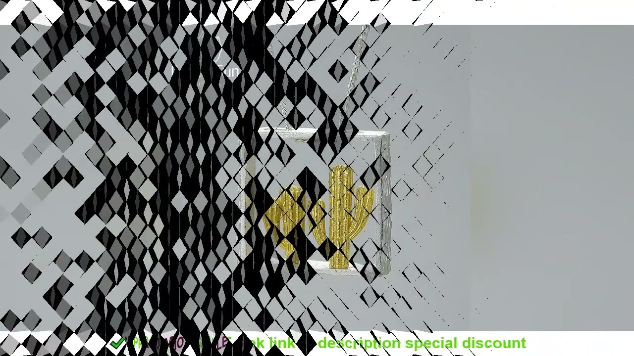 Lotus Fun Real 925 Sterling Silver Handmade Fine Jewelry Desert Series 18K Gold Cactus Design Pendan