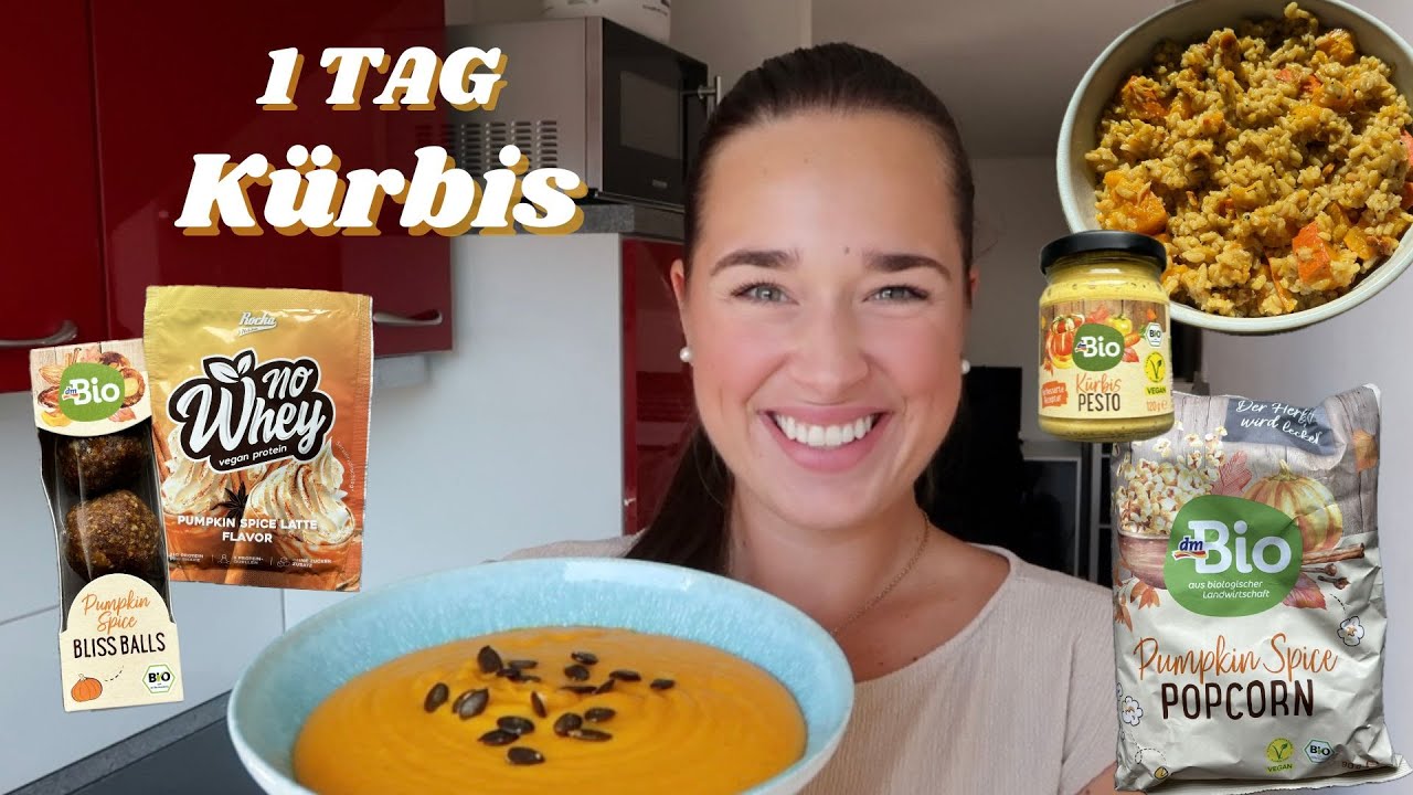 Ich esse 1 Tag NUR Kürbis🎃pumpkin spice overload + dm Herbstsortiment Taste Test😍