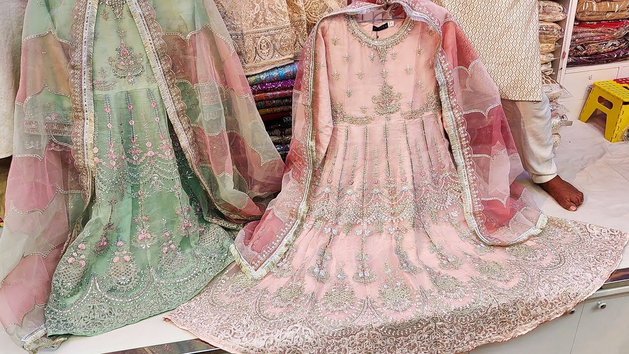 SadaBahar Gown 2 piece | Pakistani SadaBahar Dress 2023 | Wedding Gown Dress Original