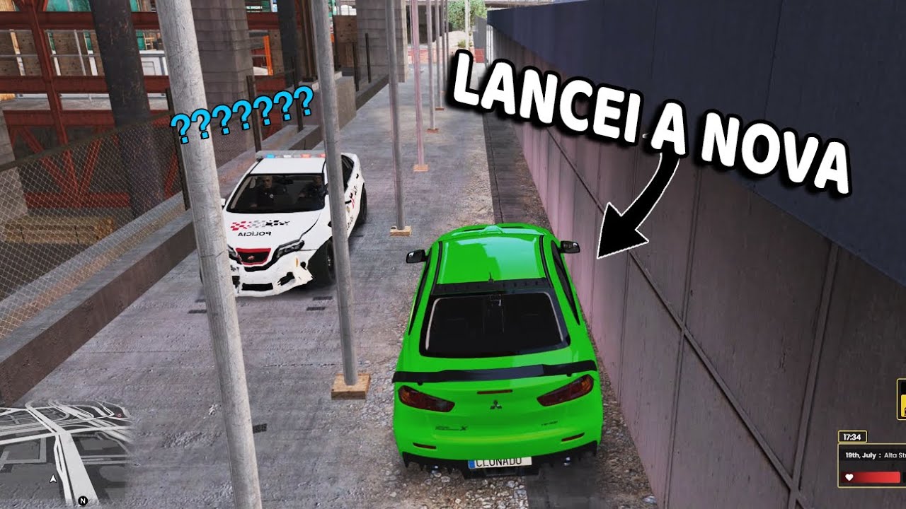 LANCEI UM OLÉ NOVO E DEI MUITA FUGA - No GTA RP - FiveM