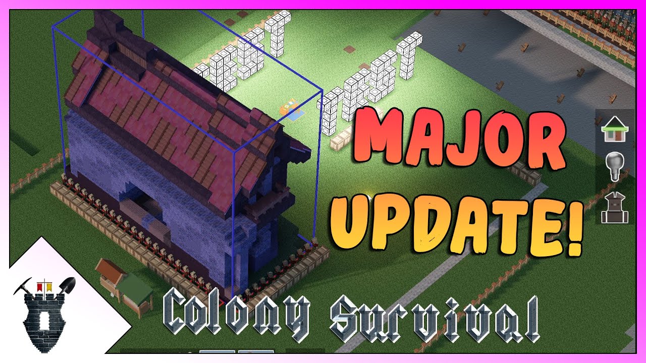 Новое КРУПНОЕ ОБНОВЛЕНИЕ для Colony Survival! Чертежи и многое другое!