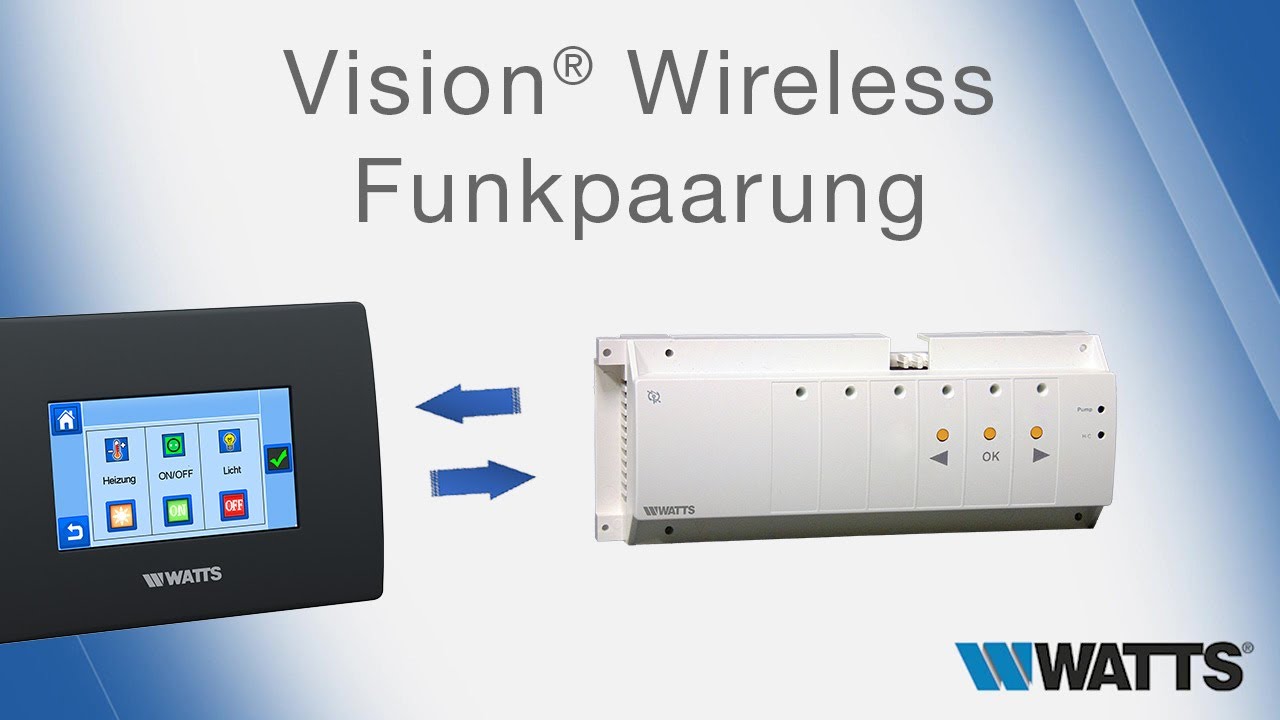 Zentraleinheit BT-CT02-RF mit Regelverteiler BT-M6Z02-RF kopplen - Watts Vision