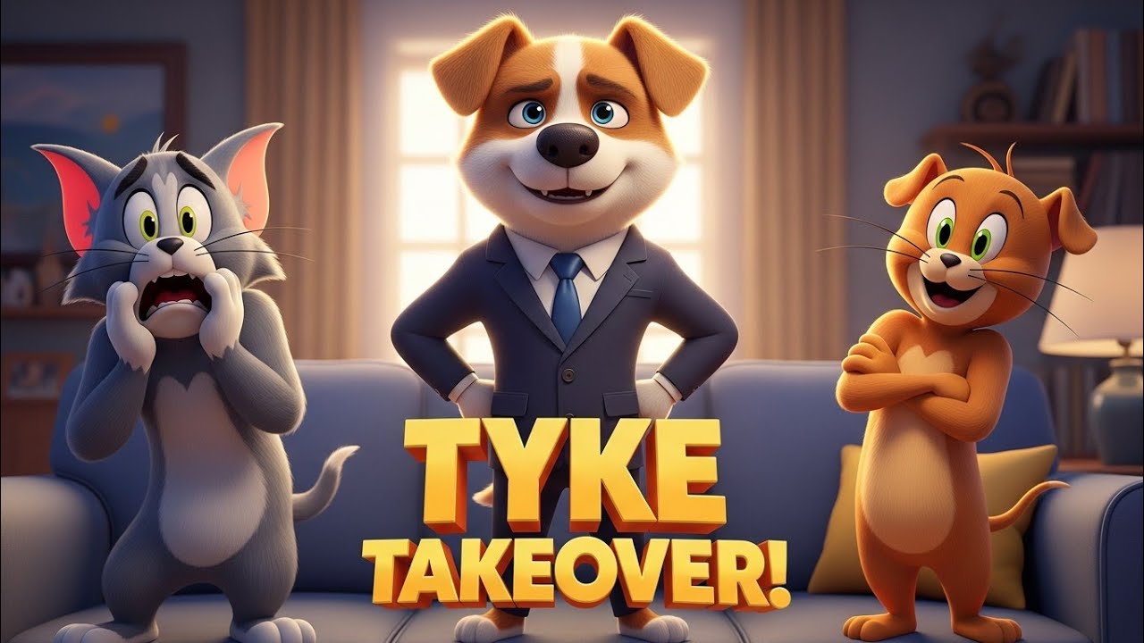 Tyke Takeover! 😱🐶 Tom & Jerry in 3D Cartoon | Funniest Kids Animation