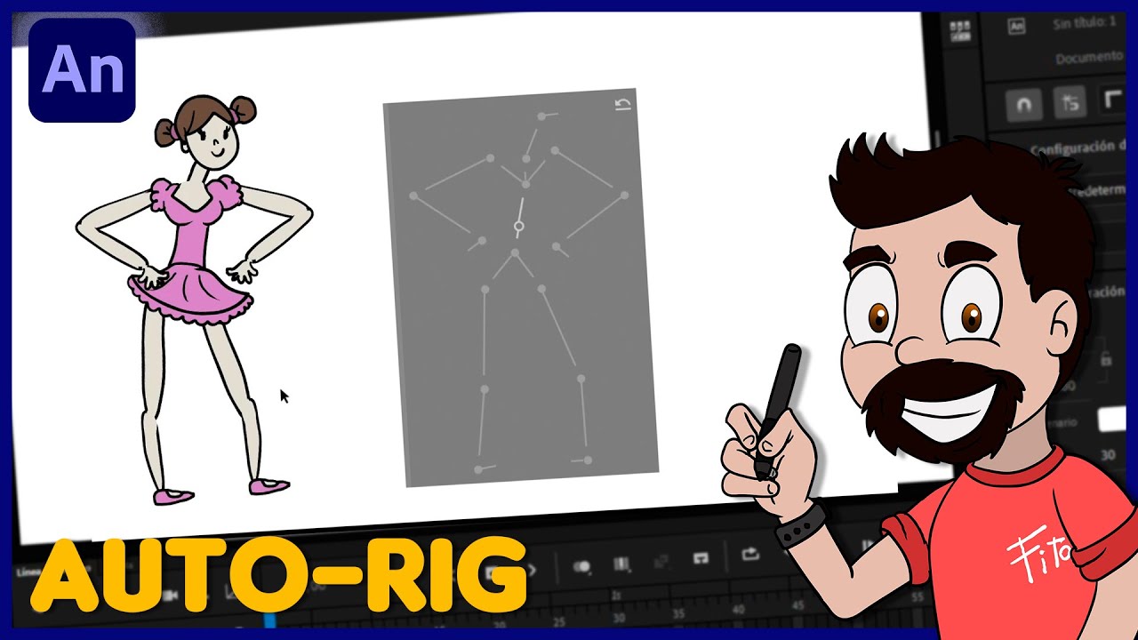 AUTO RIGGING en Animate |Esqueletos Automáticos