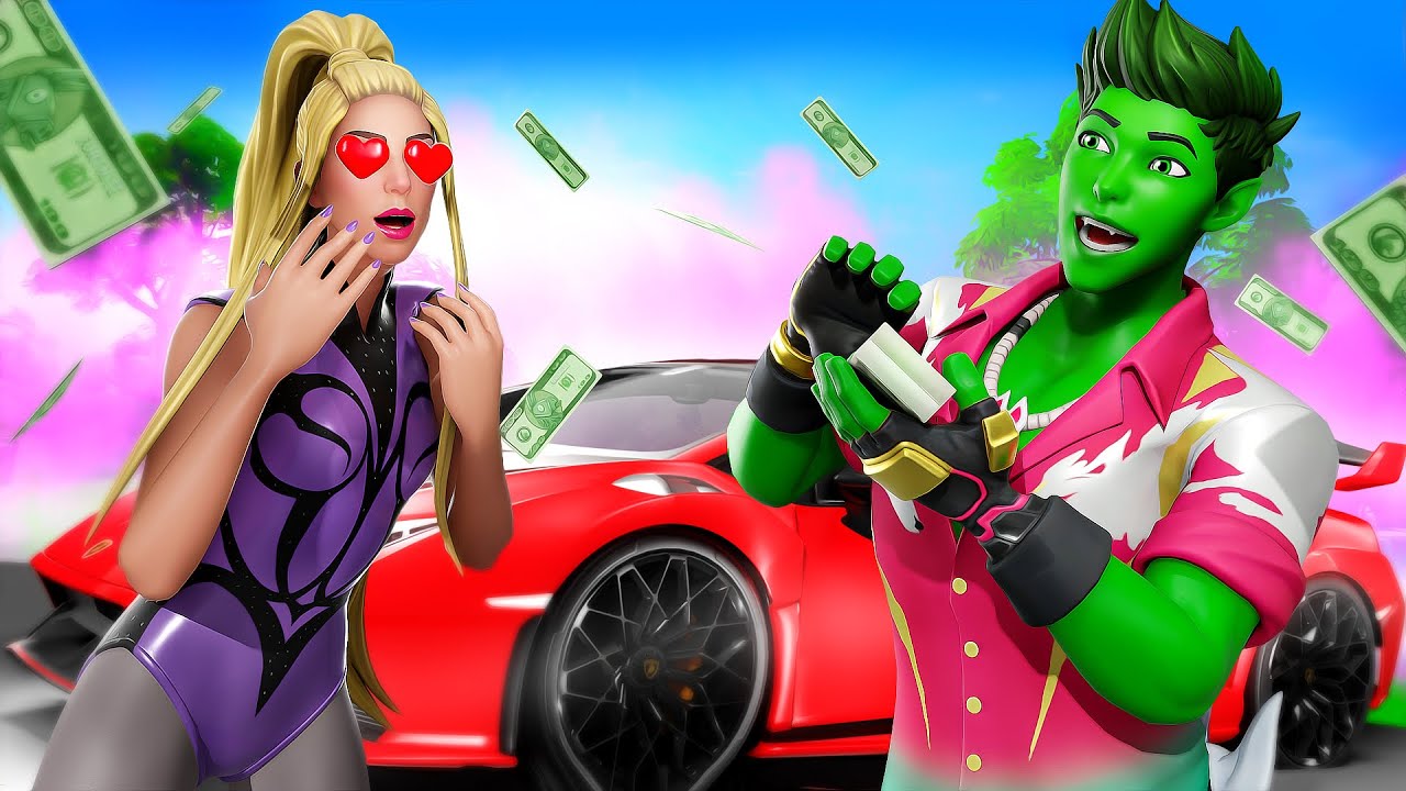 LADY GAGA LIEBT MICH NUR WEGEN FERRARI! 😜💰 in Fortnite!