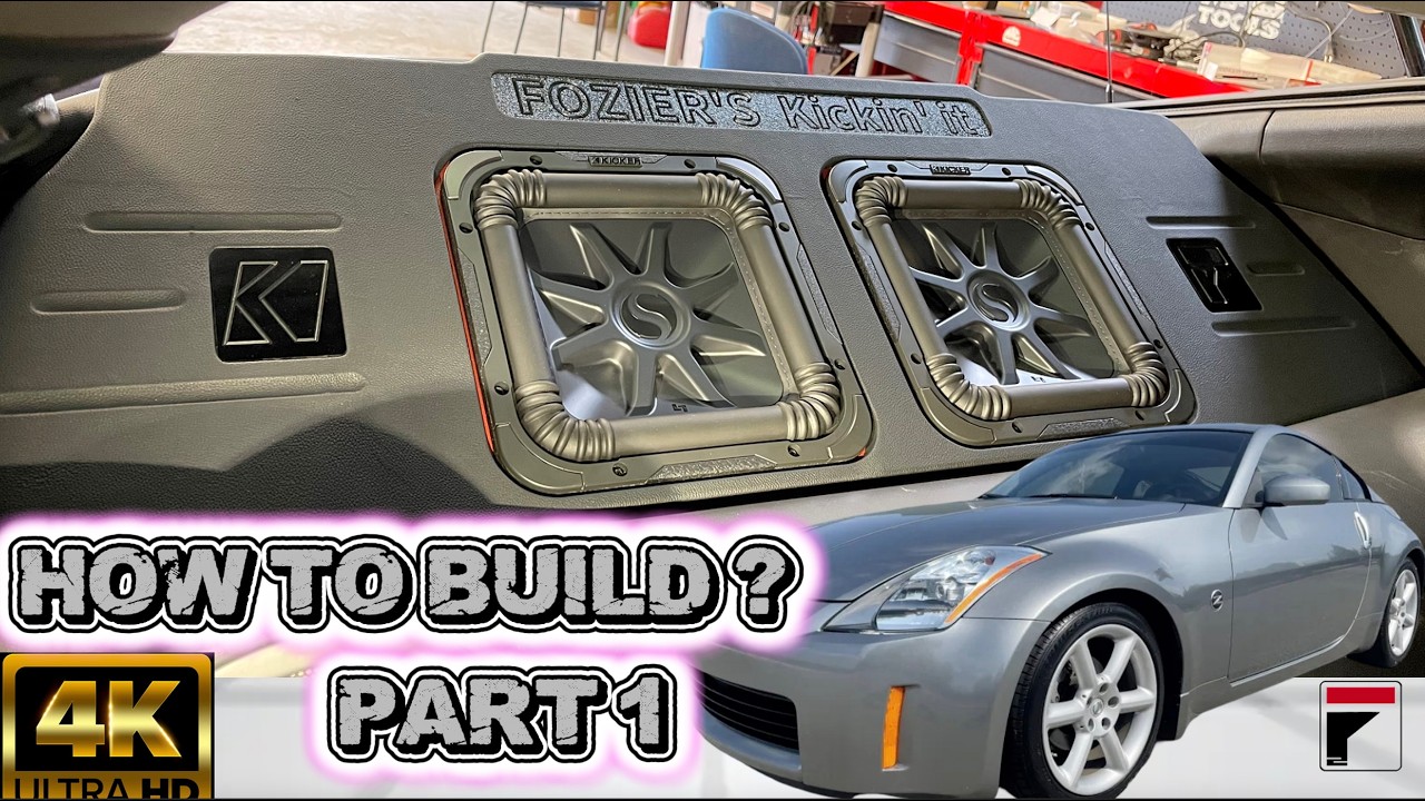 INSANE Bass!! 02 Kicker Solo-Baric L7S104 Custom Ported Subwoofer Box design & build for Nissan 350Z