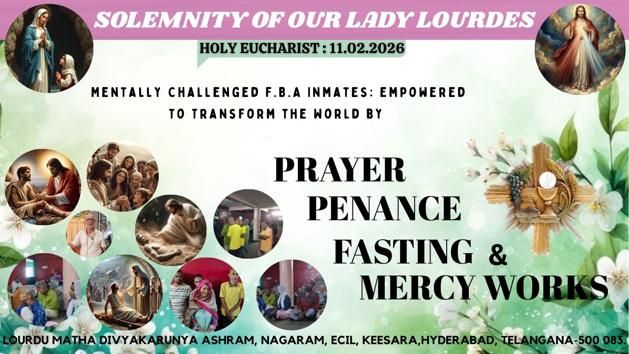 Holy Mass ---  Lourdu Matha Divyakarunya Ashram, Nagaram