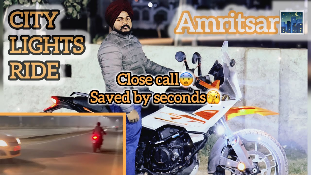 KTM 390X Night Ride Vlog | City Lights of Amritsar | Ride with Friend