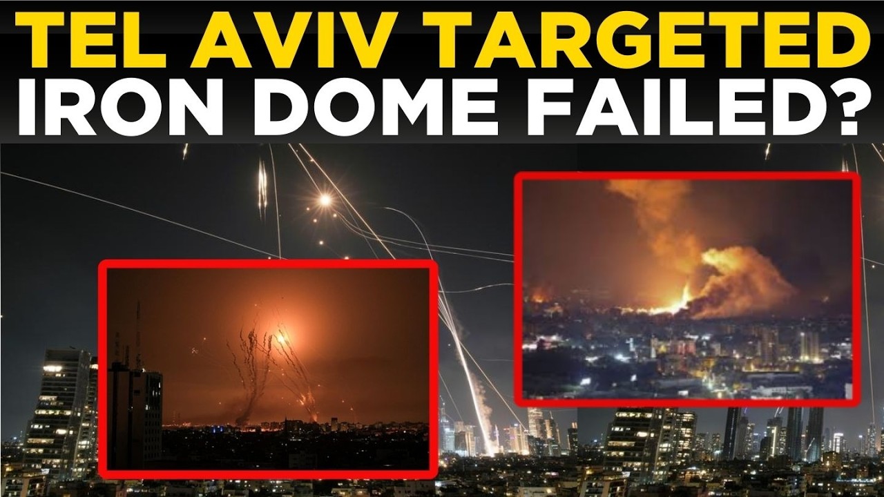 LIVE WAR: Iran Launches Massive Missile Attack on Tel Aviv | Iron Dome Breached in Retaliation