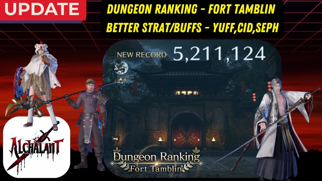 FF7 Ever Crisis - Dungeon Ranking Fort Tamblin Part 2 Updated Strat/Buffs Yuffie Cid OG Seph