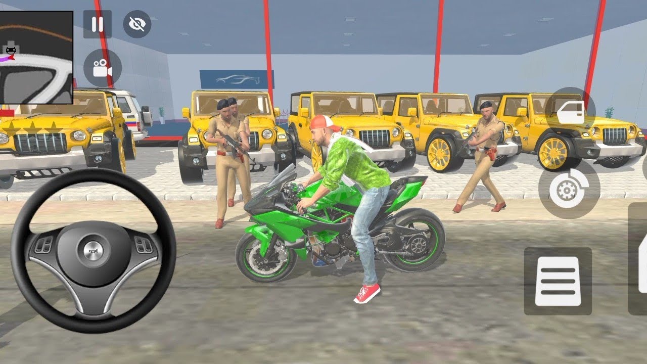 😘😱Indian thift auto 1️⃣🥳3d game ka character Maza 🤯💥 Franklin Gaya ramp ka opr house 🏠 me 💥🎉