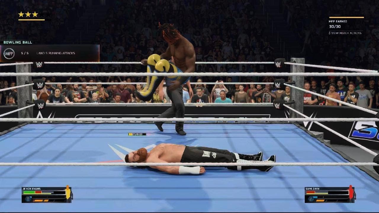 WWE 2K25 JE' VON EVANS WITH CRAZY SPRING BOARD ARM DRAG DROP KICK!!?