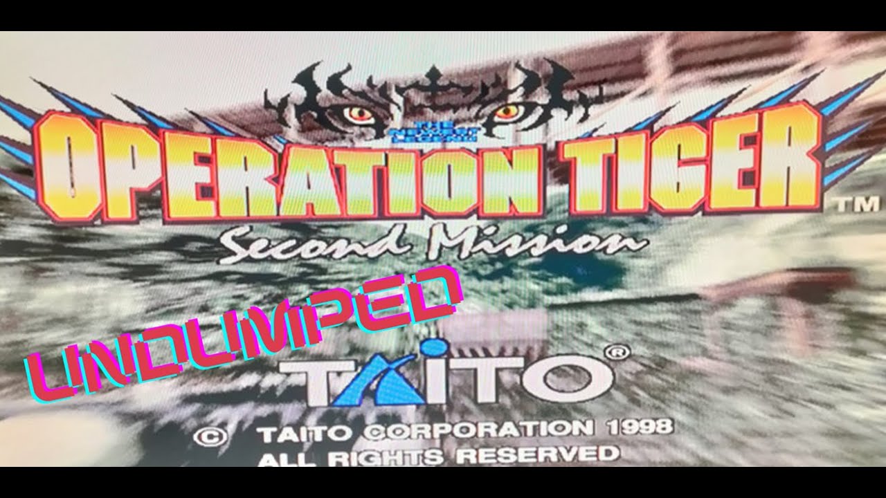 Rare Undumped Taito Operation Tiger Second Mission 1998 / 1999 Arcade Gameplay (Actual Hardware)