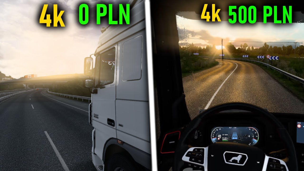4k GRAPHICS MODS for ETS2 | FREE and Paid