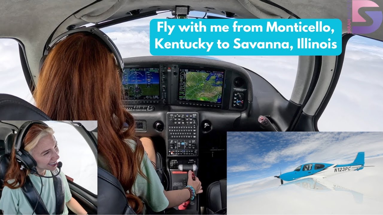 Fly with me from Monticello, Kentucky to Savanna, Illinois