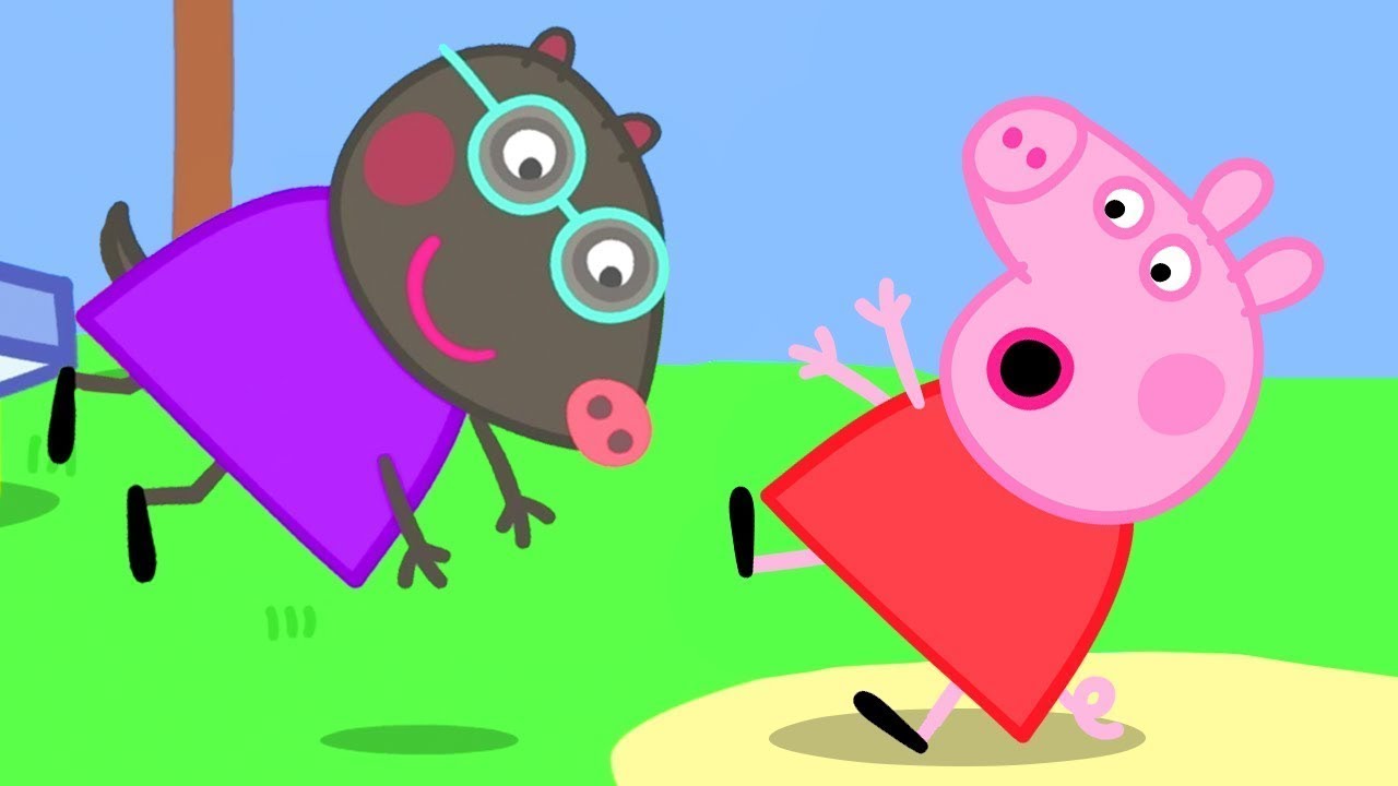 | Peppa Pig Meets the New Pupil Molly Mole at the Playground!