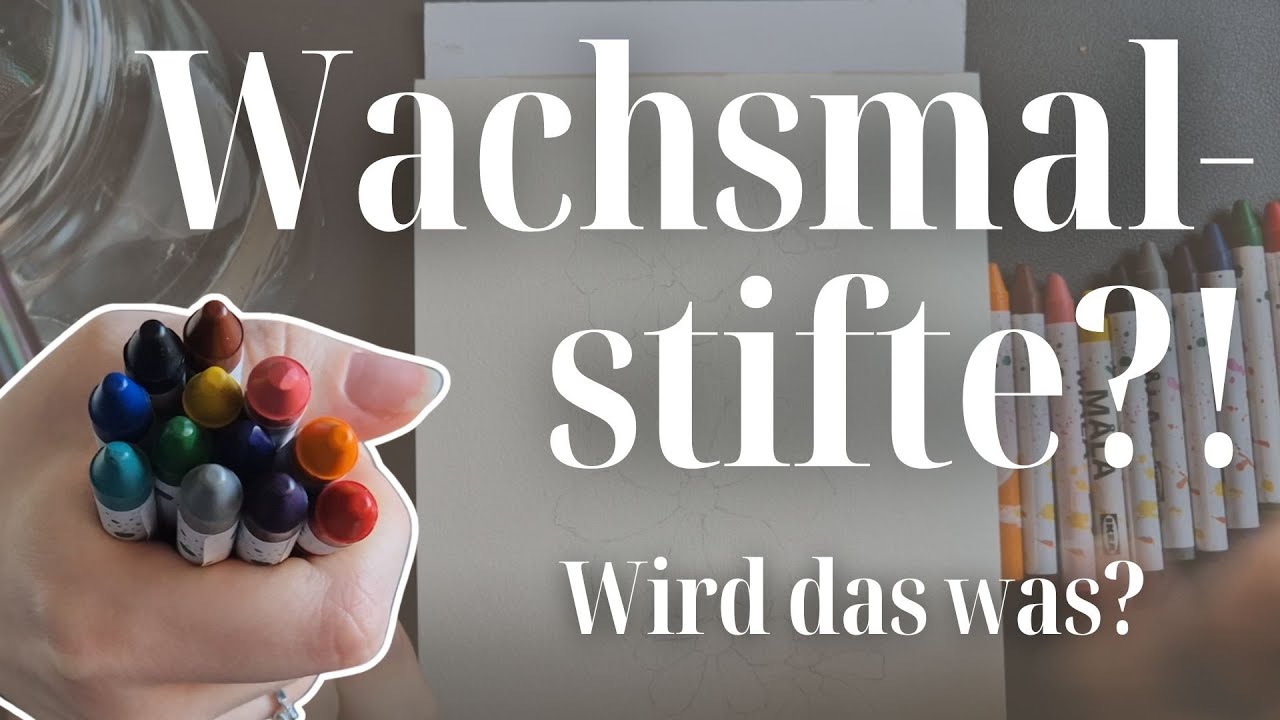 Malen mit Kinderstiften: Kann ich etwas schönes mit Wachsmalstiften malen?