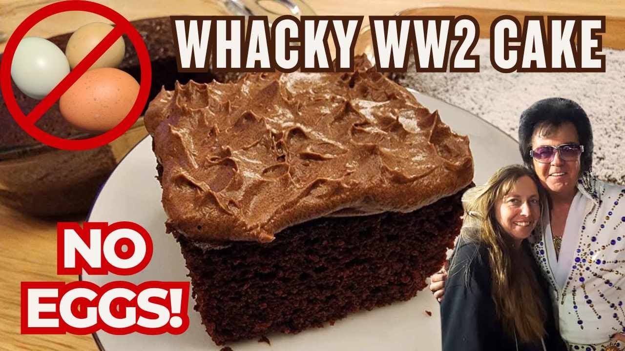 Crazy Whacky WWII Depression Chocolate Cake - No Eggs or Dairy - Mix in Pan - The Hillbilly Kitchen