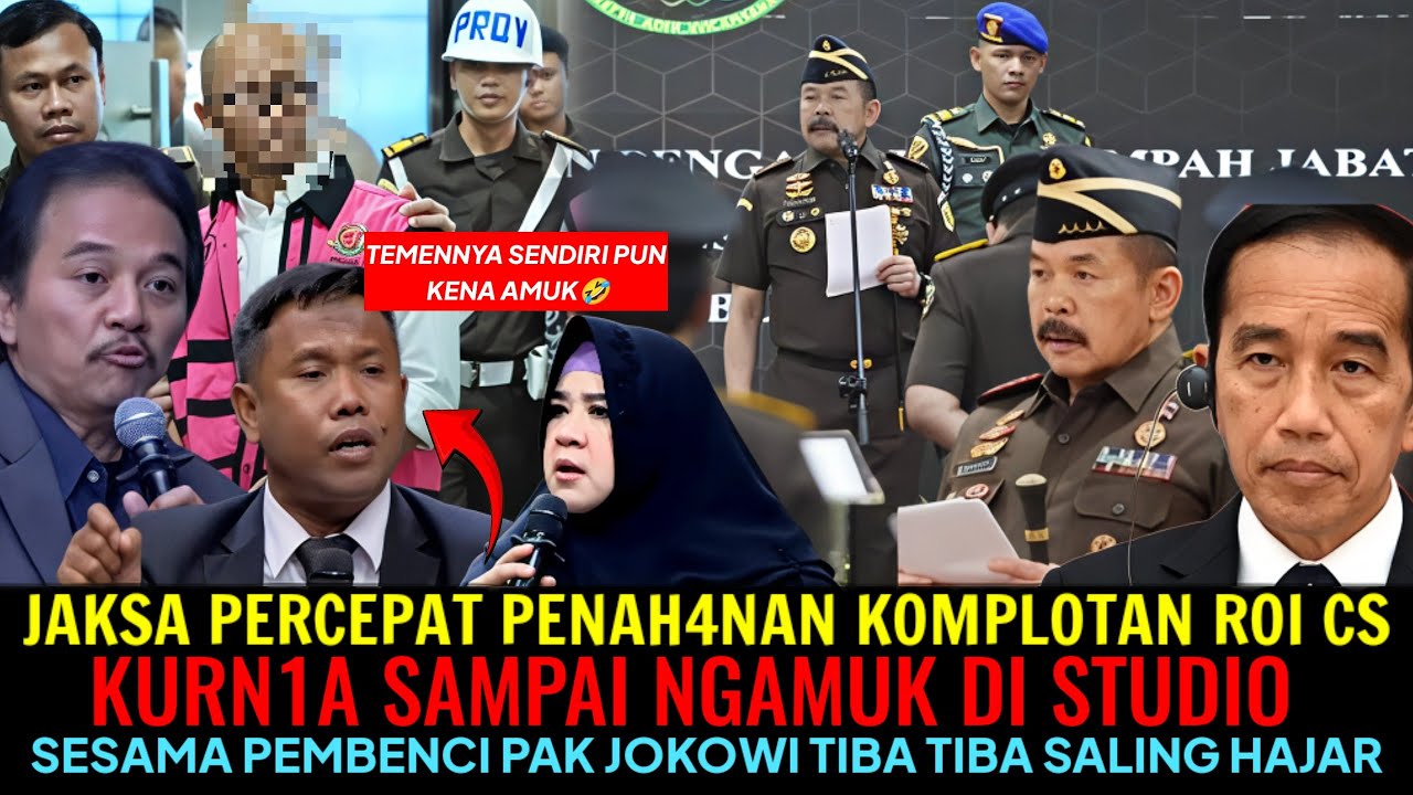 JAKSA PERCEPAT PENAH4NAN KOMPLOTAN ROI CS😱!?KURN1A NGAMUK DI STUDIO🤣SESAMA PEMBENCI JKW SALING HAJAR