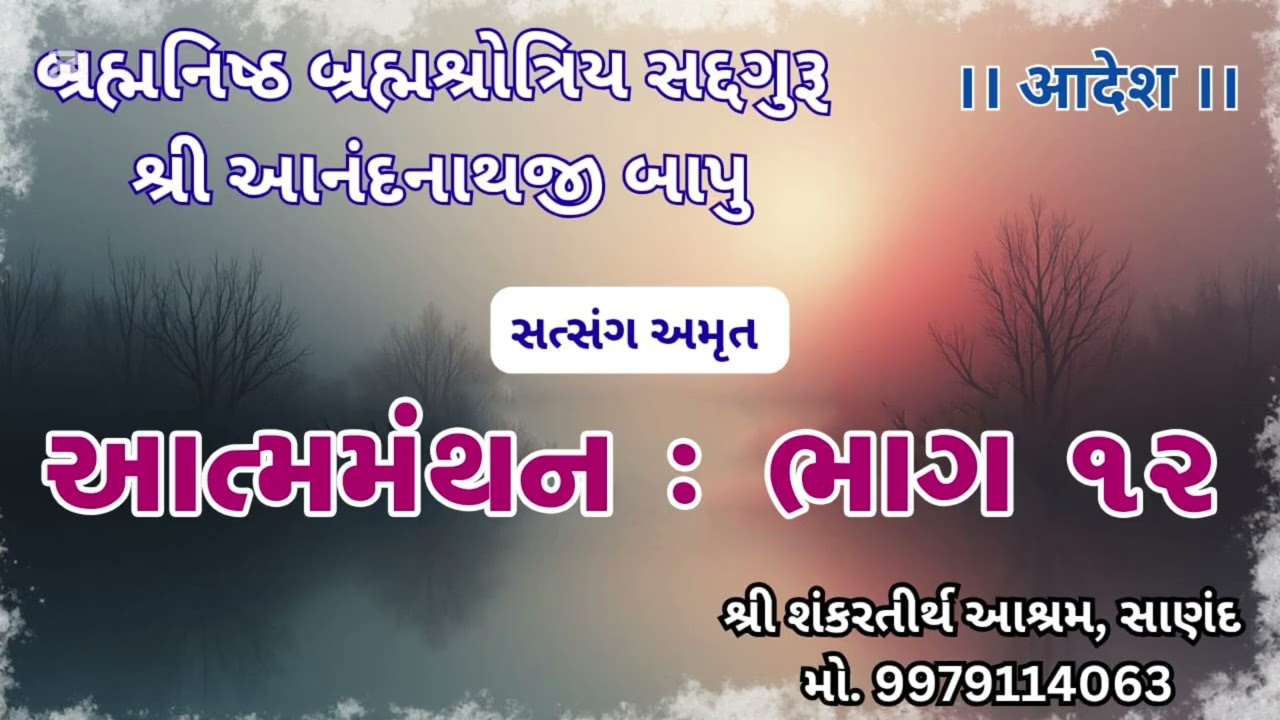 આત્મમંથન : ભાગ 12 : આનંદનાથજી મહારાજ.