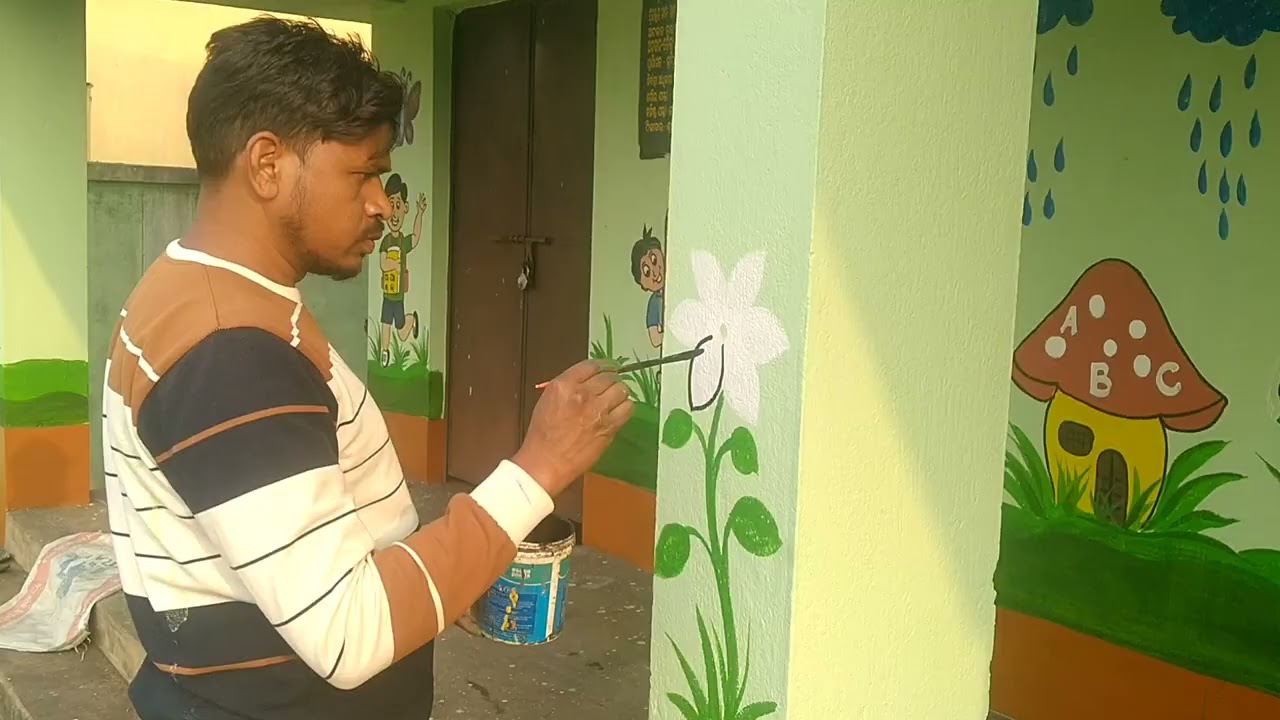 Anganwadi Painting / ଅଙ୍ଗନୱାଡ଼ି ଚିତ୍ରକଳା