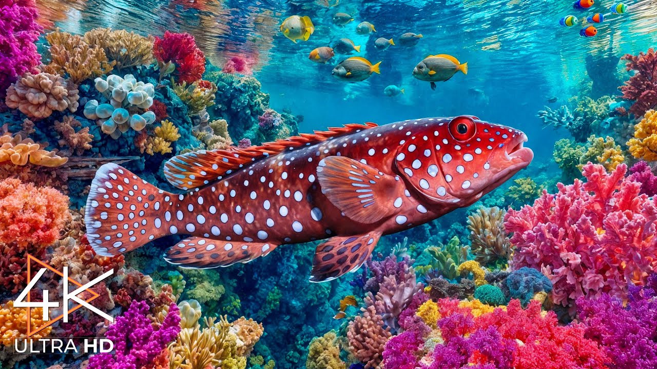 Погрузитесь в завораживающий подводный мир 🐠 Полюбуйтесь морскими животными в потрясающем аквариуме
